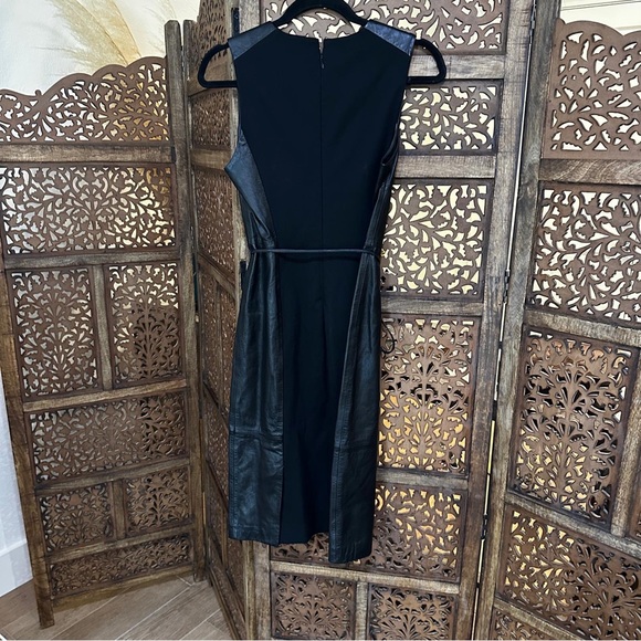 Vince Leather Belted Sheath Black - Picture 3 of 4